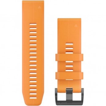 Ремешок для смарт часов GARMIN QUICKFIT 26MM BAND SOLAR FLARE ORANGE SILICONE