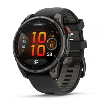Умные часы GARMIN FENIX 8 PRO 47mm Amoled Sapphire Lens Titanium With Graphite/Black Silicone Band